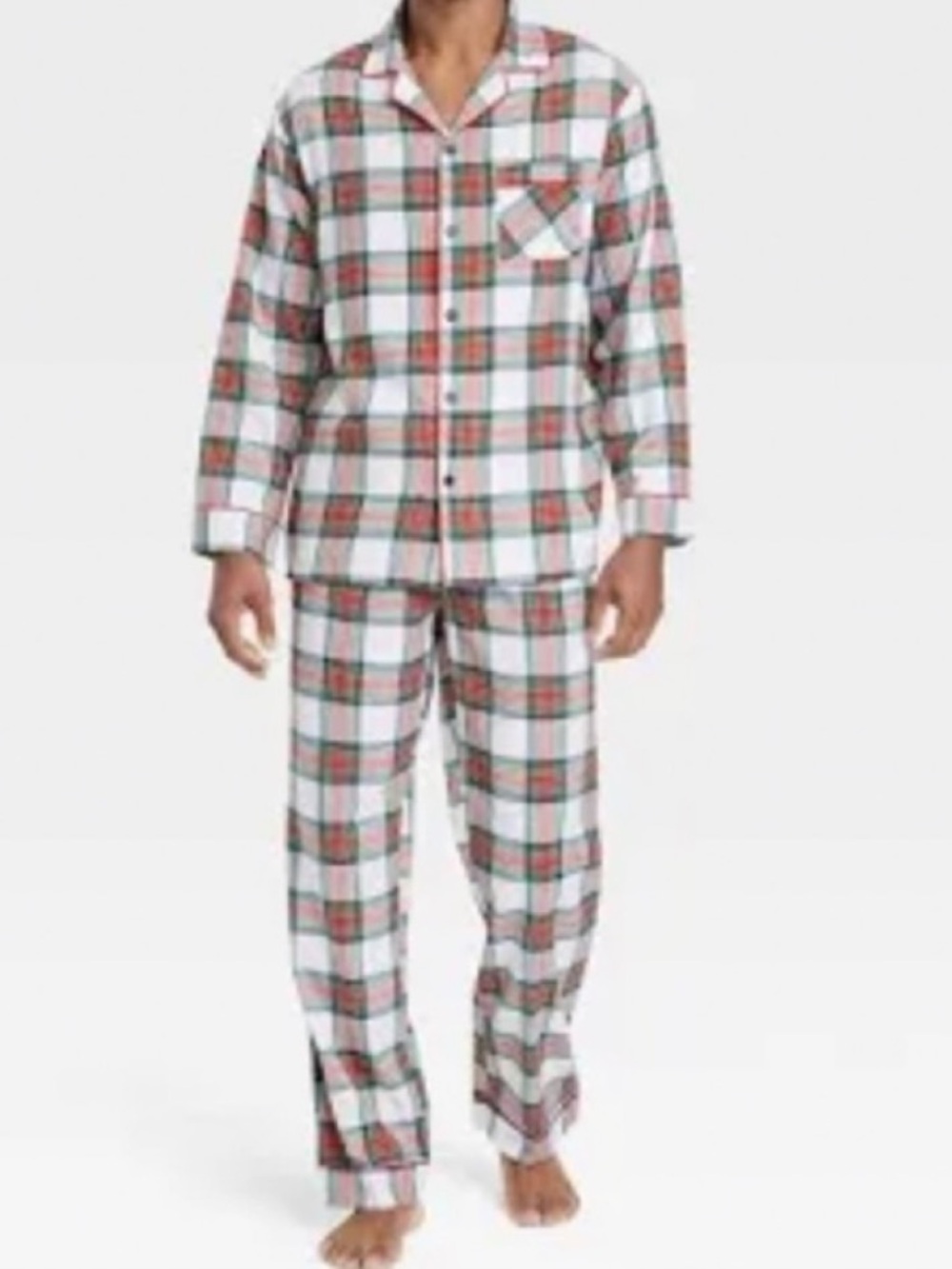 Men’s Plaid Pajama Set